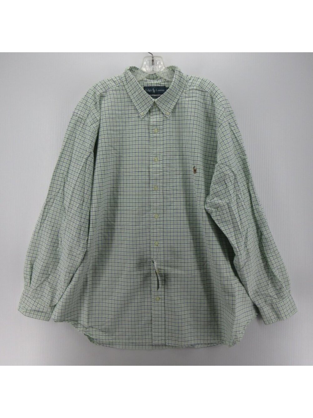 Ralph Lauren Shirt 2XB Big Button Down Tattersall Check Classic Fit